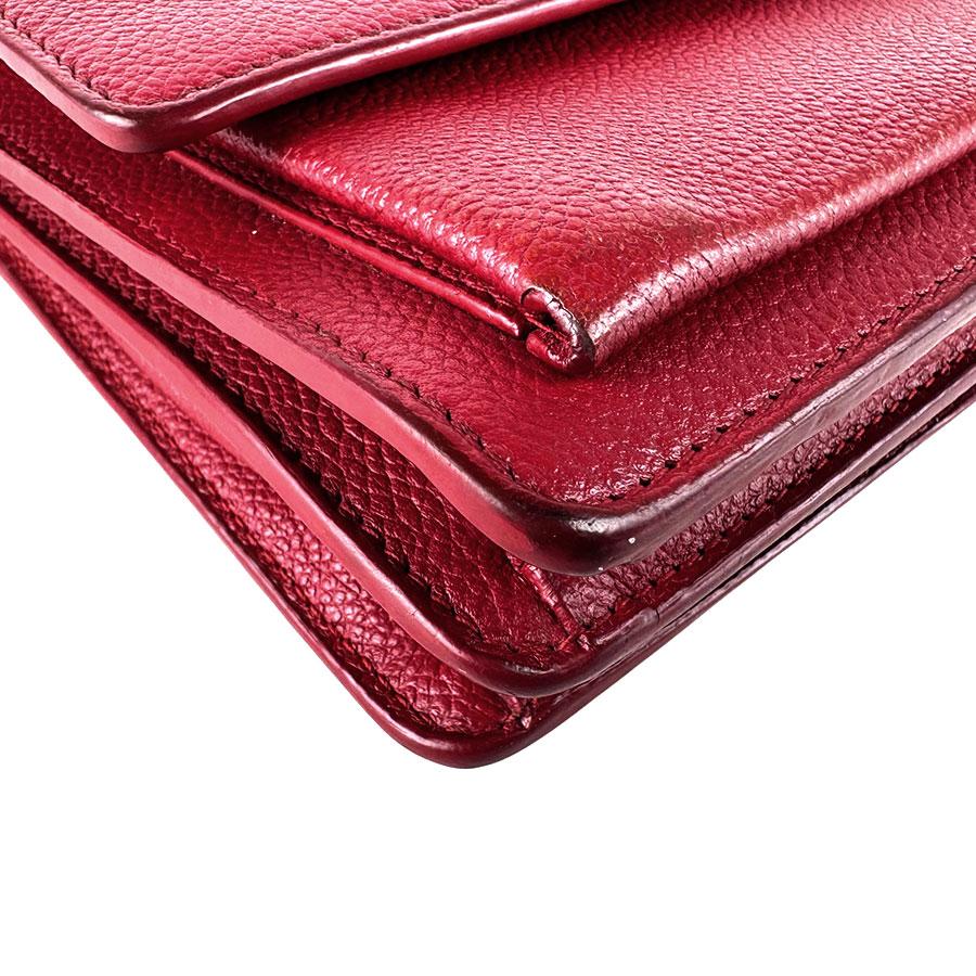 サンローラン SAINT LAURENT ショルダーバッグ レザー レッド