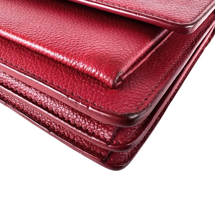 サンローラン SAINT LAURENT ショルダーバッグ レザー レッド