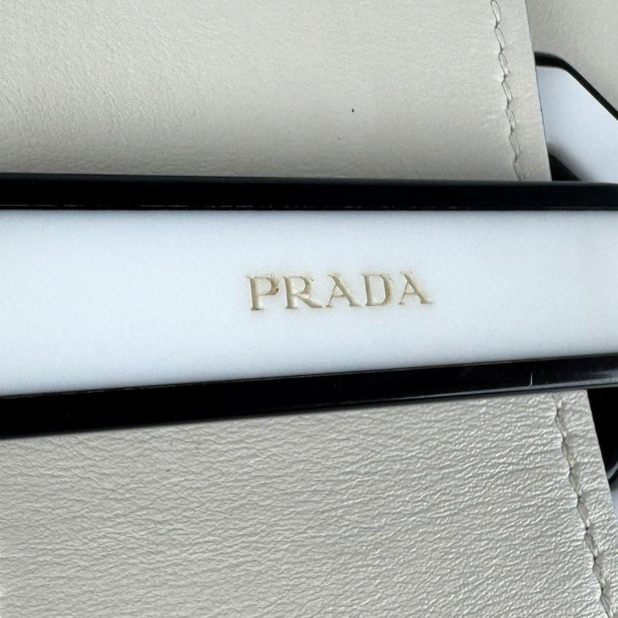 プラダ PRADA ショルダーバッグ レザー アイボリー_10