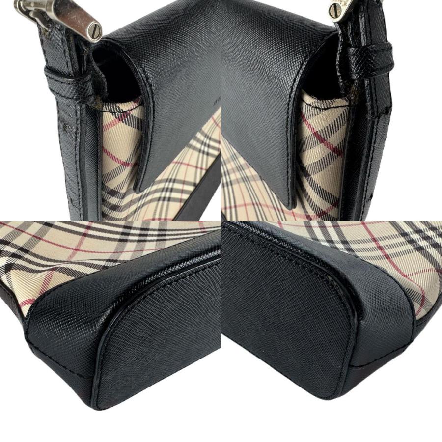 BURBERRY（バーバリー） 斜め掛けショルダーバッグ キャンバス/レザー