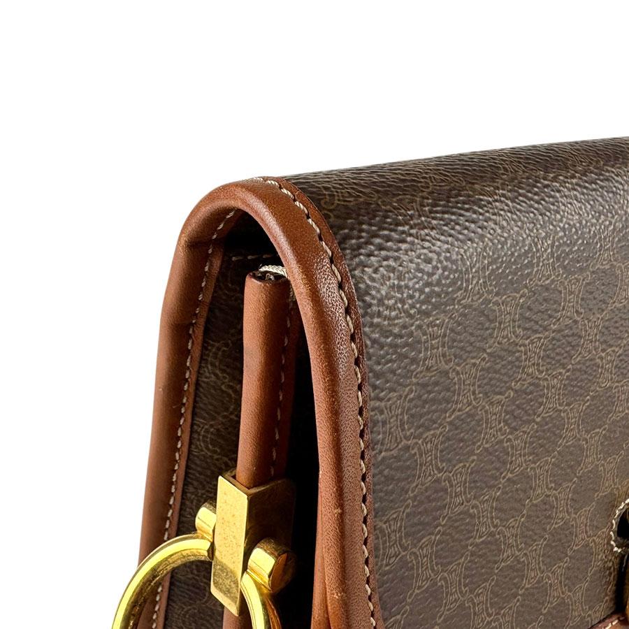 CELINE（セリーヌ） ショルダーバッグ マカダム PVC/レザー ブラウン