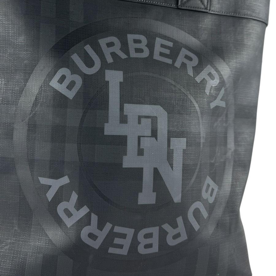BURBERRY（バーバリー） ハンドバッグ PVC ブラック/グレー : ブランド