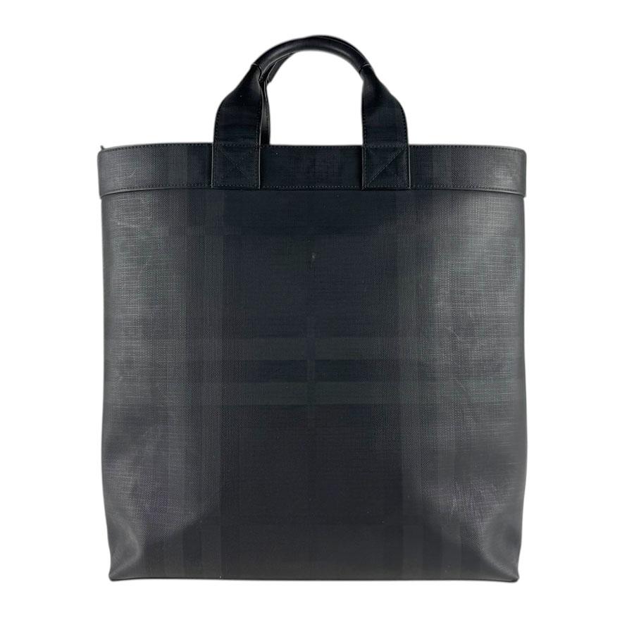 BURBERRY（バーバリー） ハンドバッグ PVC ブラック/グレー : ブランド