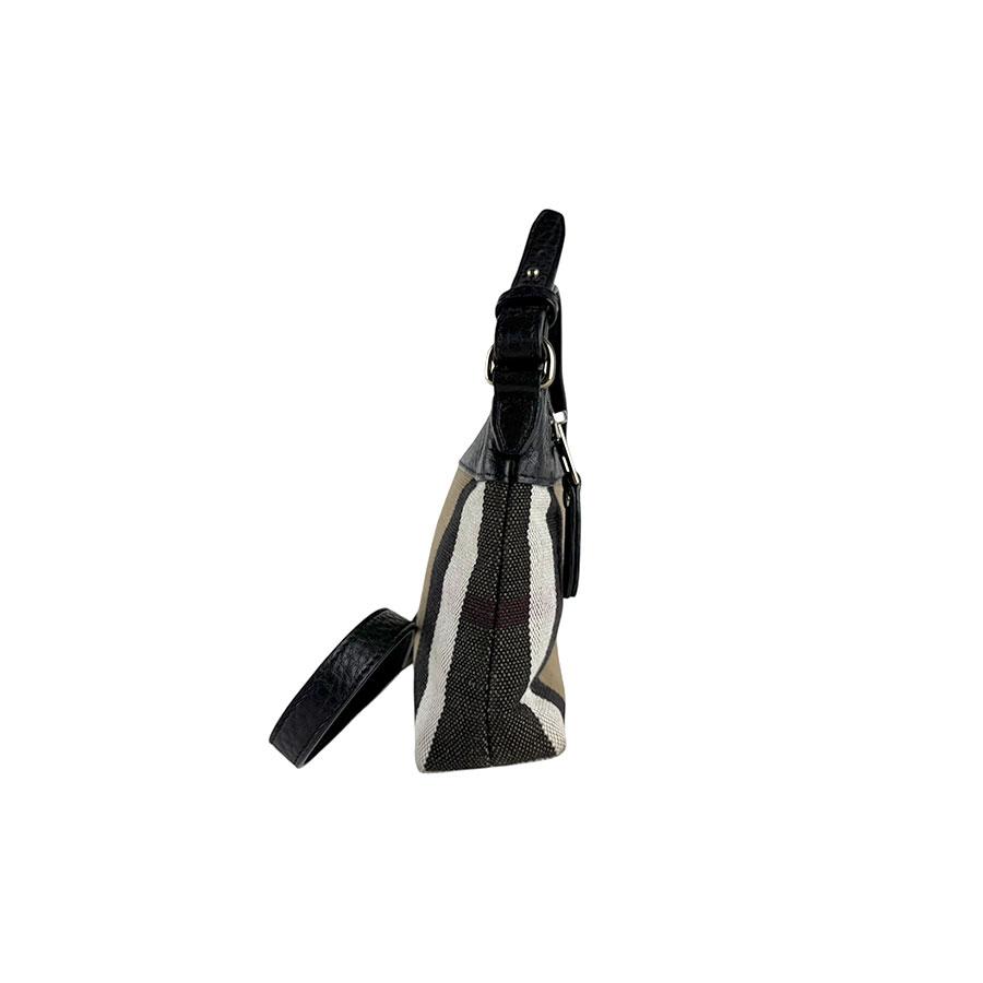 BURBERRY（バーバリー） ショルダーバッグ キャンバス/レザー ブラック