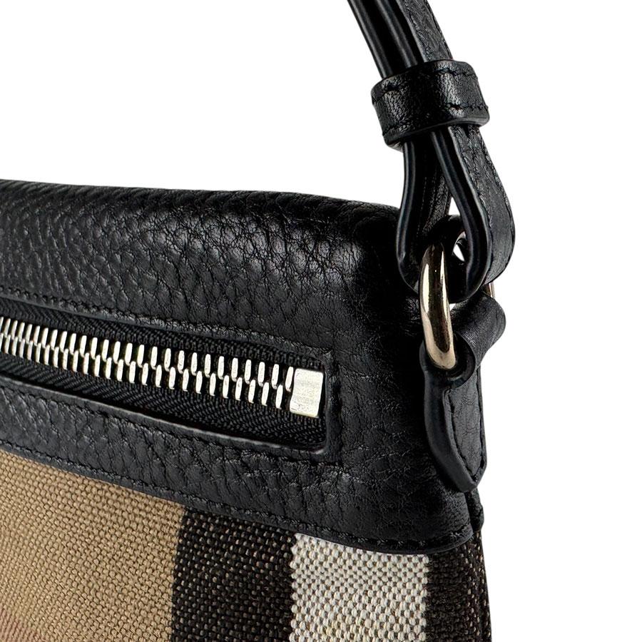 BURBERRY（バーバリー） ショルダーバッグ キャンバス/レザー ブラック