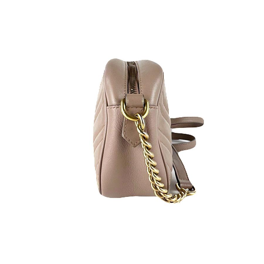 GUCCI（グッチ） ショルダーバッグ レザー ピンクベージュ : ブランド