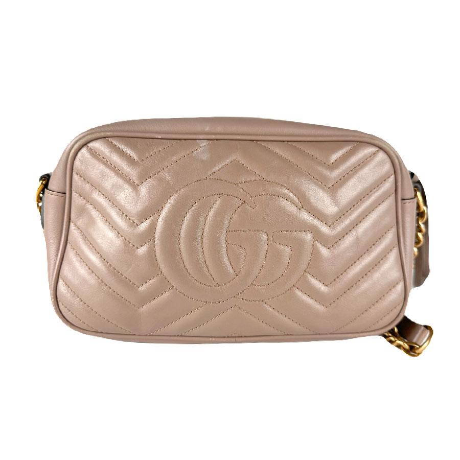 GUCCI（グッチ） ショルダーバッグ レザー ピンクベージュ : ブランド