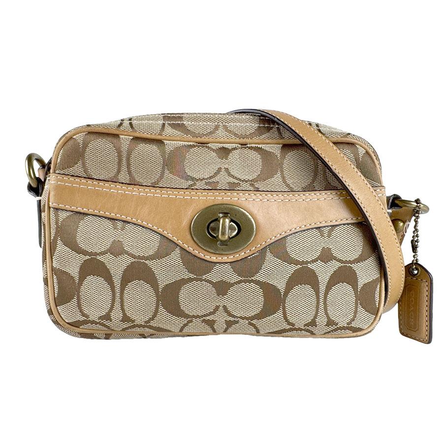 COACH（コーチ） ショルダーバッグ シグネチャー キャンバス ブラウン