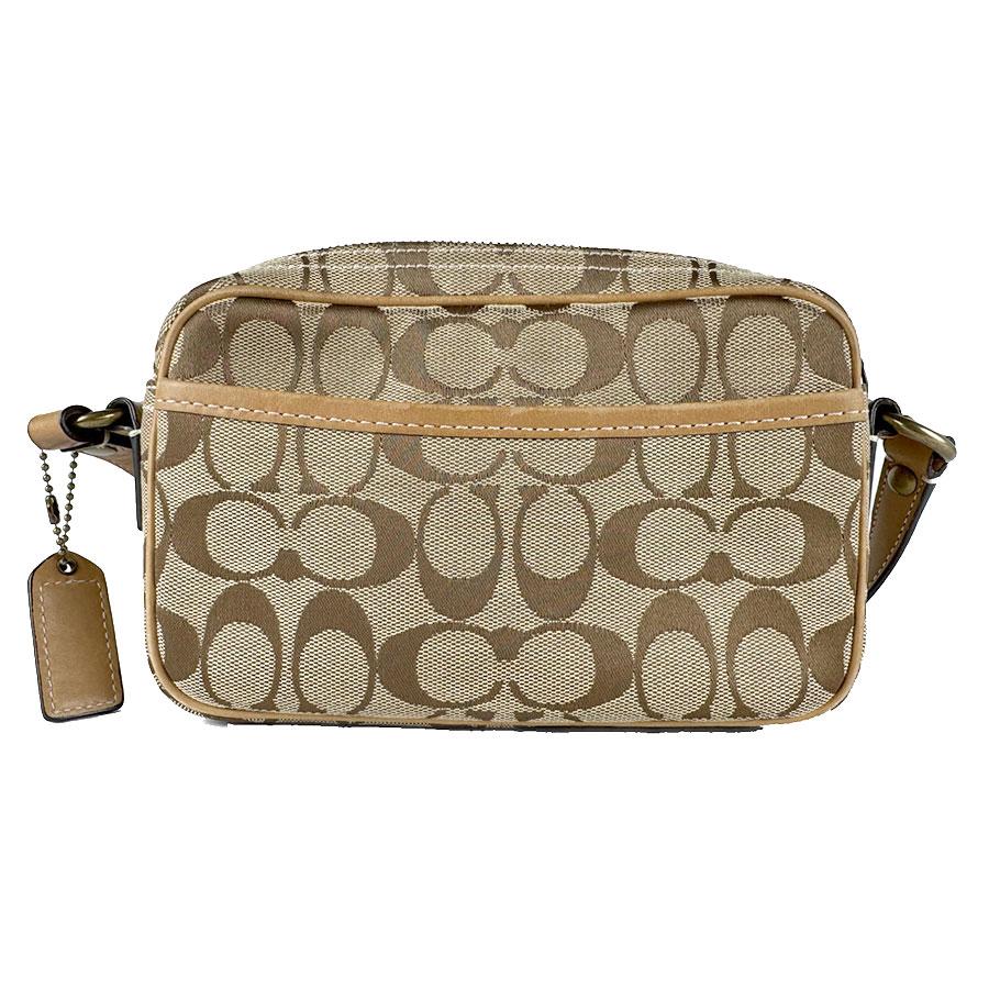 COACH（コーチ） ショルダーバッグ シグネチャー キャンバス ブラウン