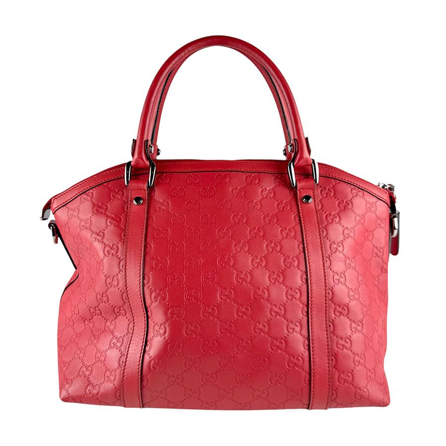 GUCCI（グッチ） ハンドバッグ ショルダーバッグ レザー レッド