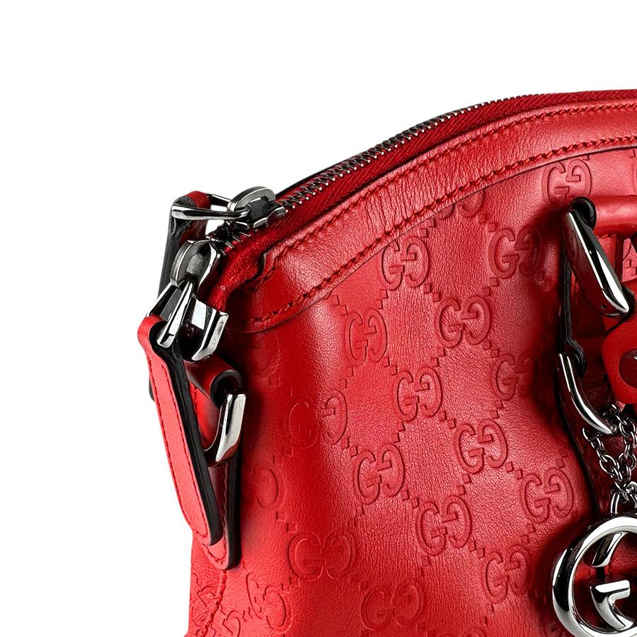 GUCCI（グッチ） ハンドバッグ ショルダーバッグ レザー レッド