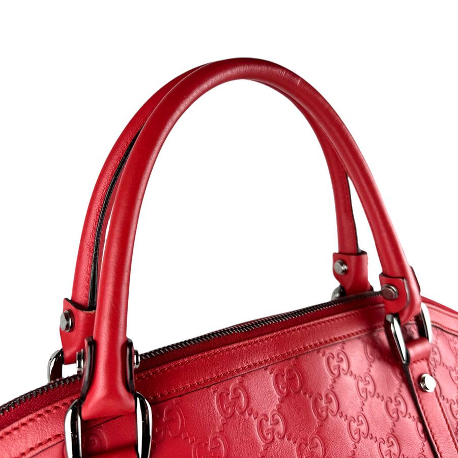 GUCCI（グッチ） ハンドバッグ ショルダーバッグ レザー レッド