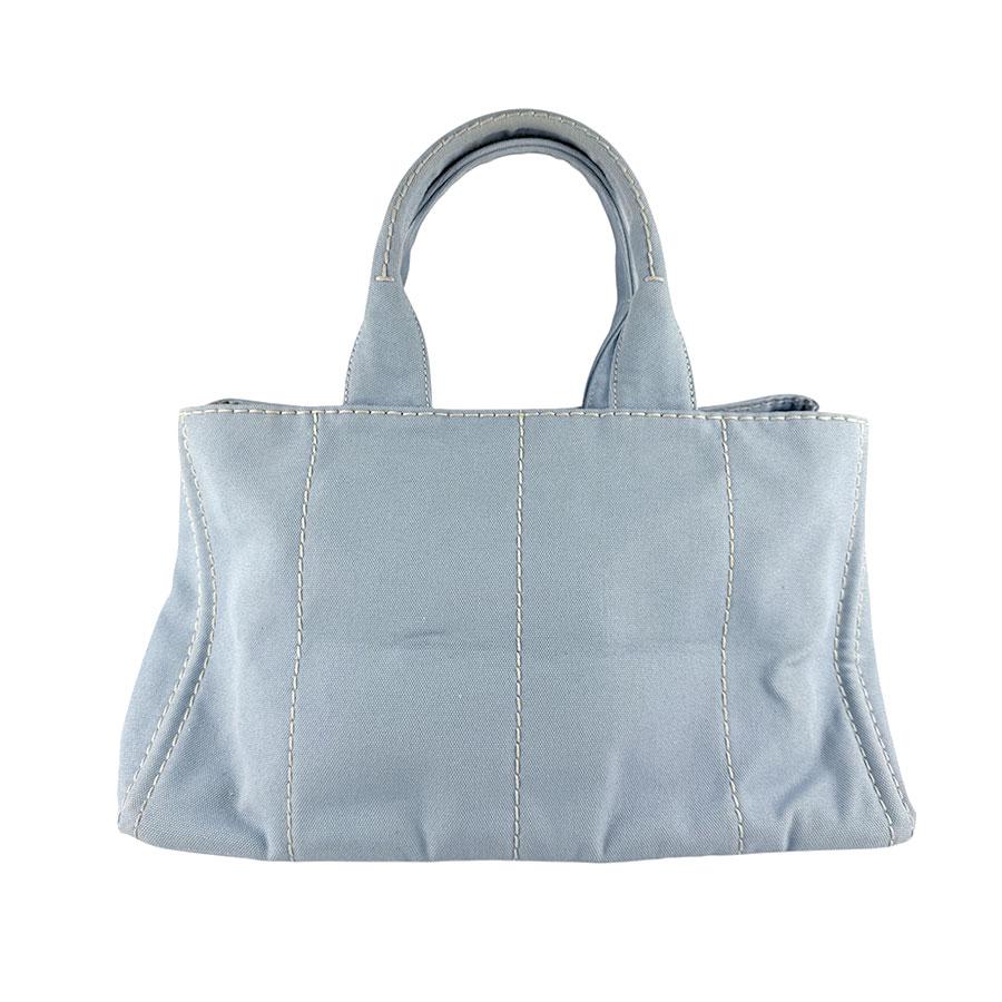 PRADA（プラダ） ハンドバッグ カナパ キャンバス ライトブルー