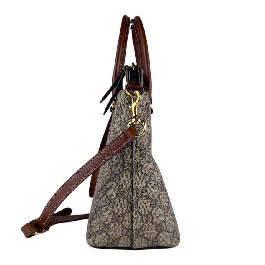 グッチ GUCCI ショルダーバッグ ハンドバッグ GGスプリームキャンバス ブラウン_1