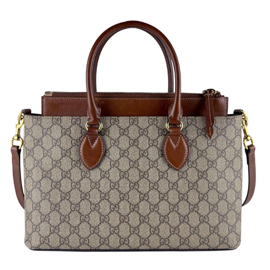 グッチ GUCCI ショルダーバッグ ハンドバッグ GGスプリームキャンバス ブラウン_2