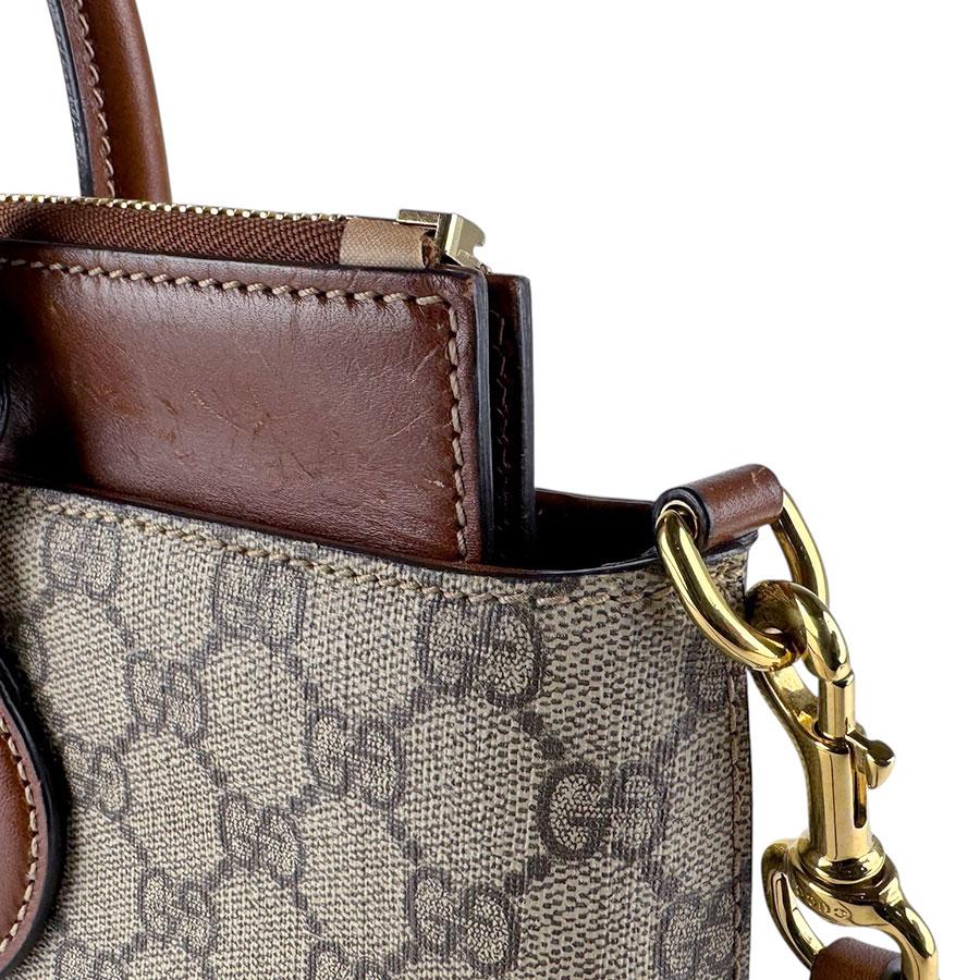 グッチ GGスプリーム ミニバッグショルダー ショルダーバッグ ブラウン GUCCI＊OPHIDIA GG SUPER MINI ショルダーバッグ＊送料込 (GUCCI