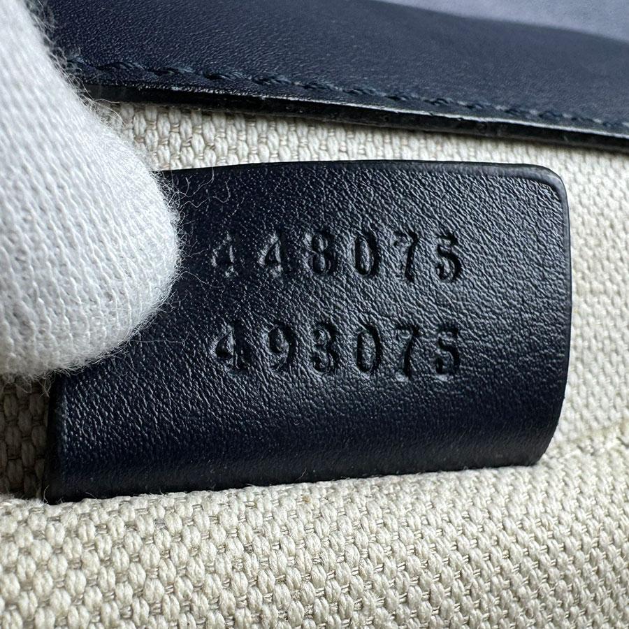 グッチ GUCCI ショルダーバッグ ハンドバッグ ディオニュソス バンブー レザー ネイビー×グリーン×レッド