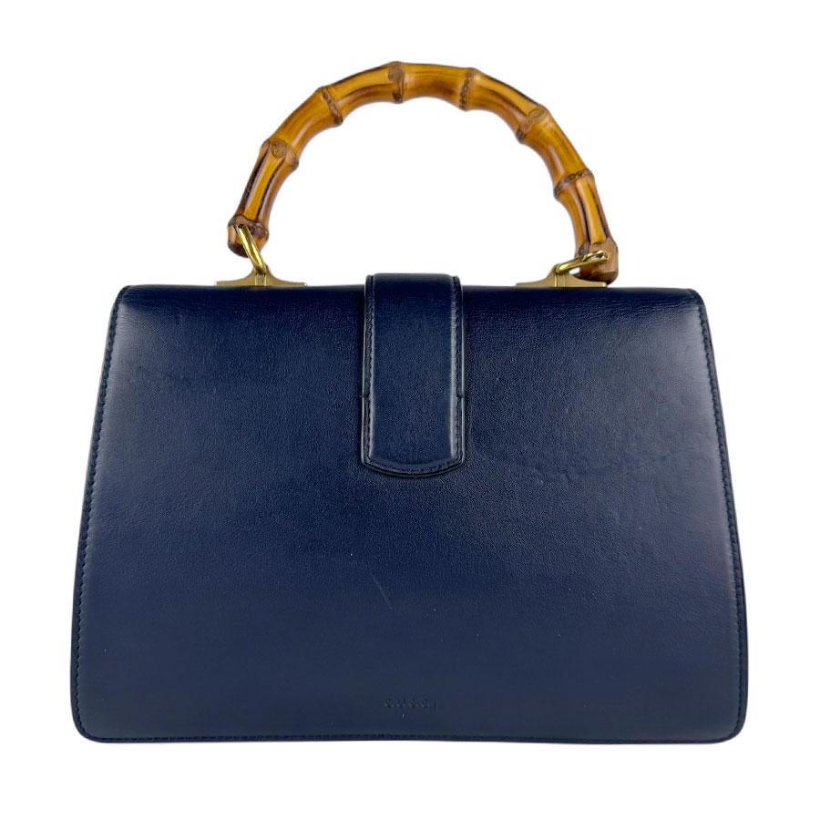 グッチ GUCCI ショルダーバッグ ハンドバッグ ディオニュソス バンブー レザー ネイビー×グリーン×レッド