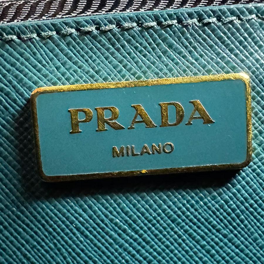 プラダ PRADA ハンドバッグ ショルダーバッグ レザー ダークブルーグリーン