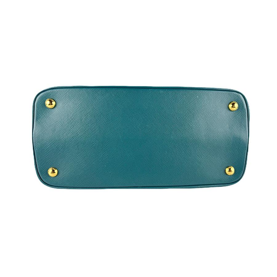 プラダ PRADA ハンドバッグ ショルダーバッグ レザー ダークブルーグリーン