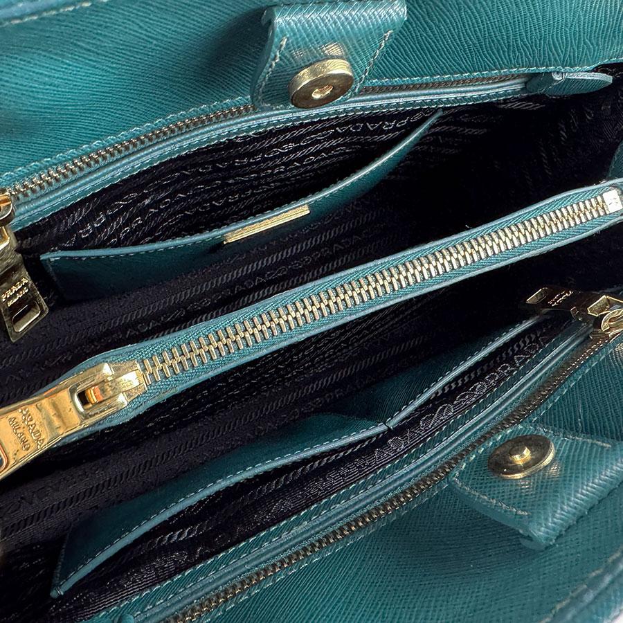 プラダ PRADA ハンドバッグ ショルダーバッグ レザー ダークブルーグリーン