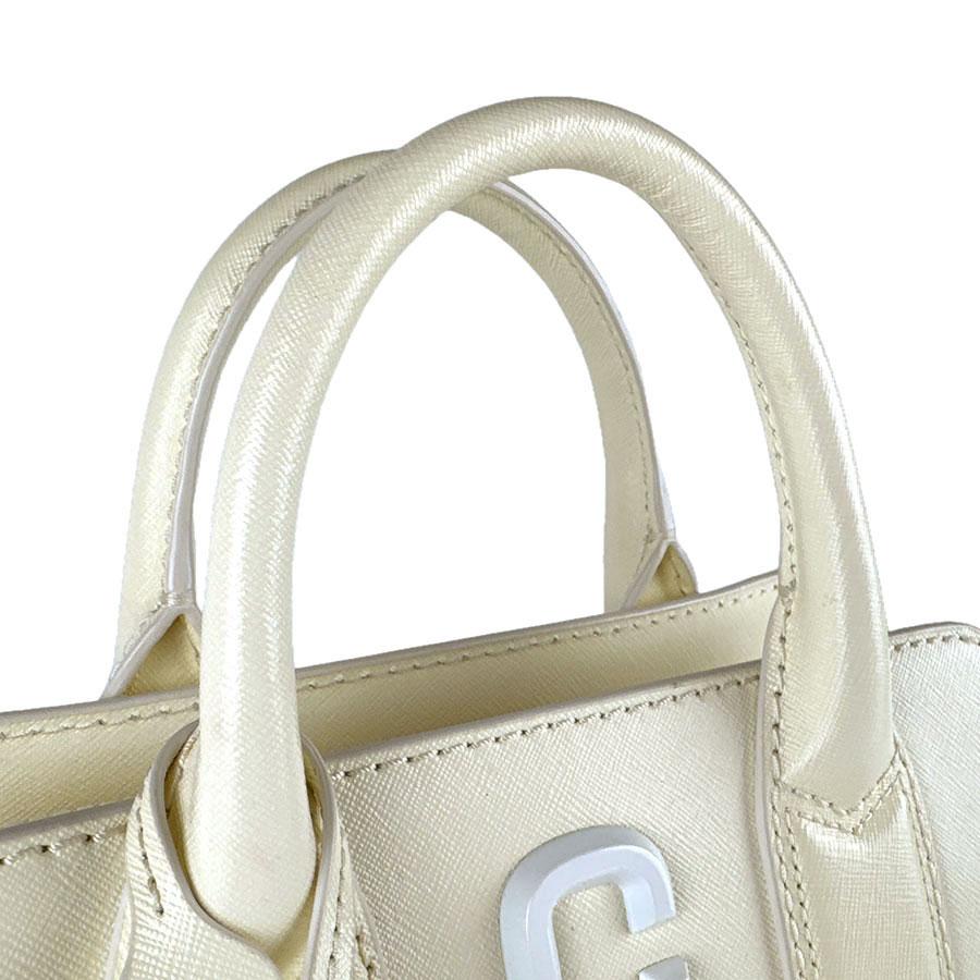 マークジェイコブス MARC JACOBS ハンドバッグ ショルダーバッグ THE LITTLE BIG SHOT レザー アイボリー