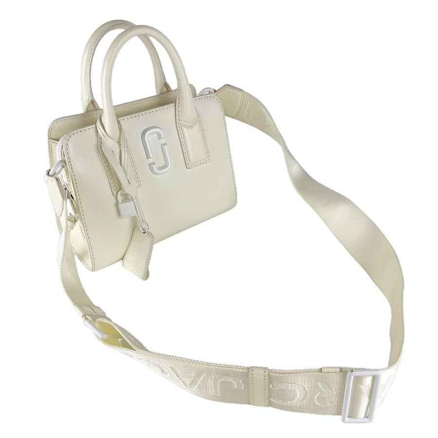 マークジェイコブス MARC JACOBS ハンドバッグ ショルダーバッグ THE LITTLE BIG SHOT レザー アイボリー