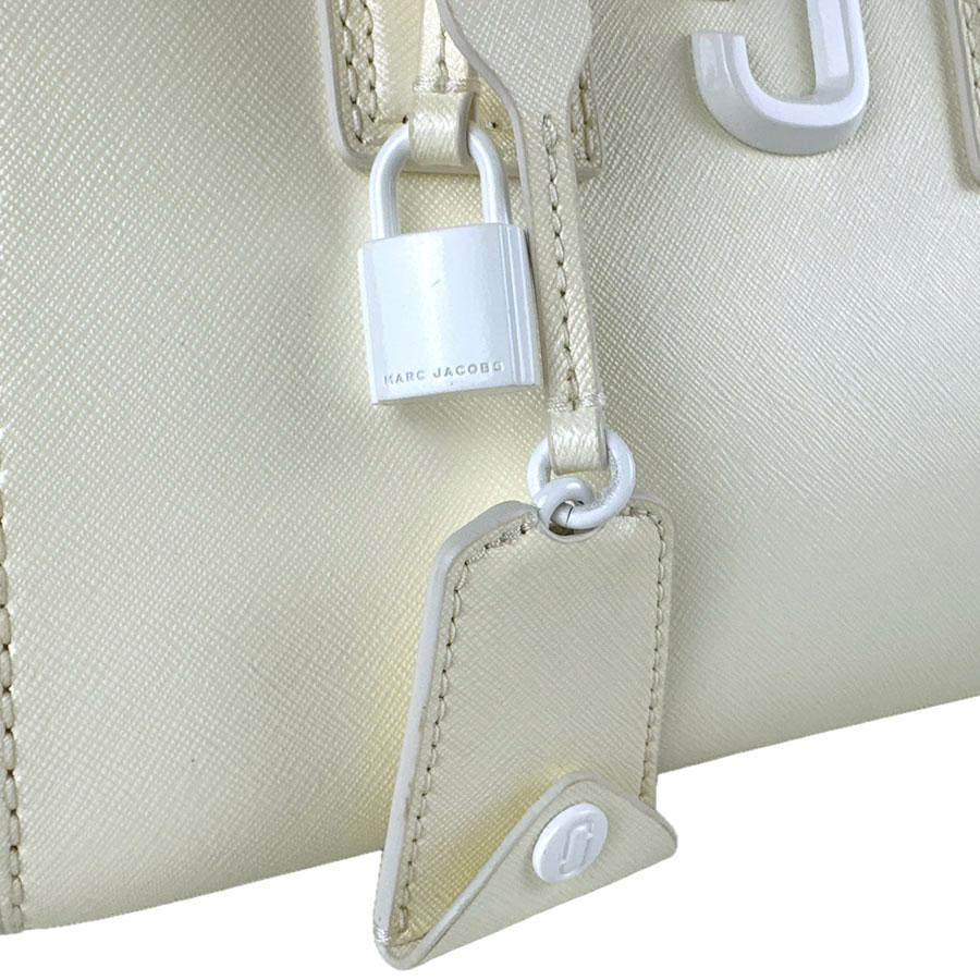 マークジェイコブス MARC JACOBS ハンドバッグ ショルダーバッグ THE LITTLE BIG SHOT レザー アイボリー