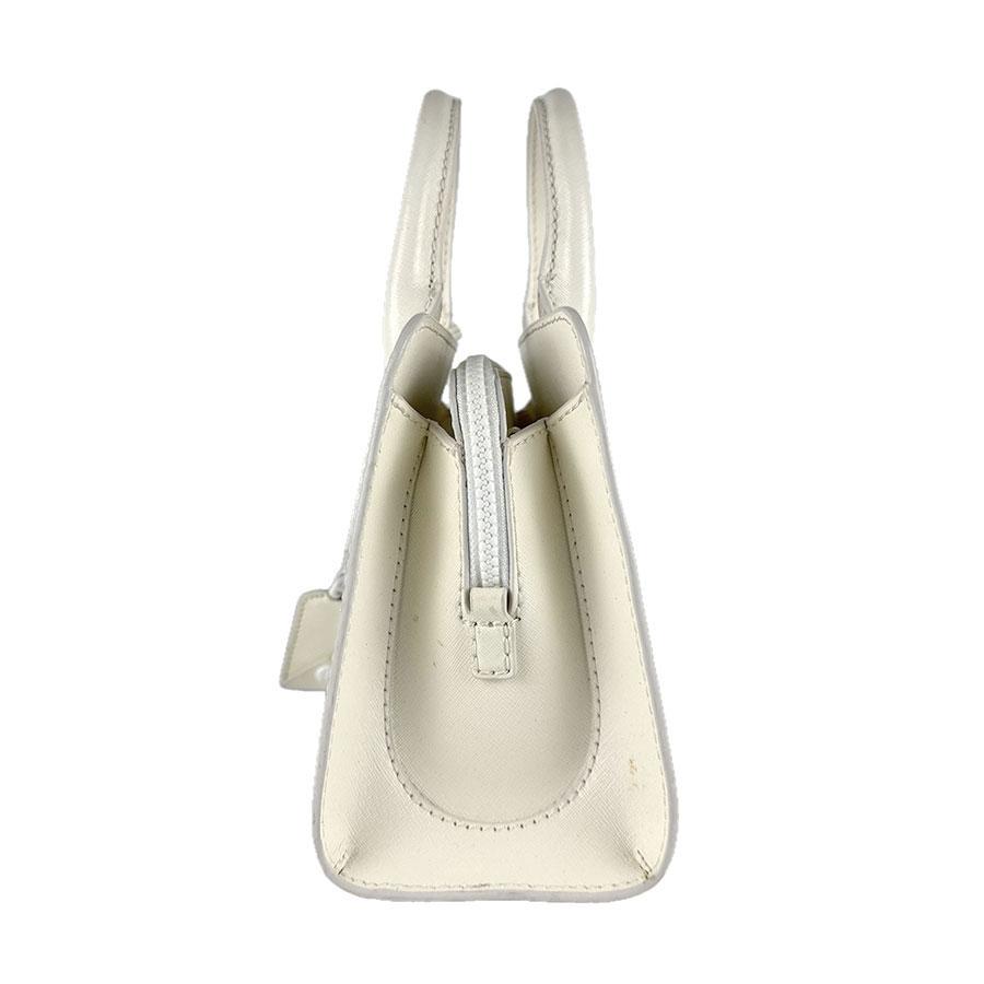 マークジェイコブス MARC JACOBS ハンドバッグ ショルダーバッグ THE LITTLE BIG SHOT レザー アイボリー