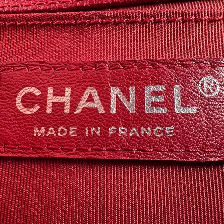 シャネル CHANEL ショルダーバッグ ボーイシャネル キャビアスキンレザー レッド_11