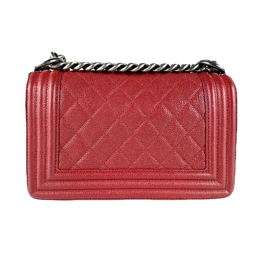 シャネル CHANEL ショルダーバッグ ボーイシャネル キャビアスキンレザー レッド_2