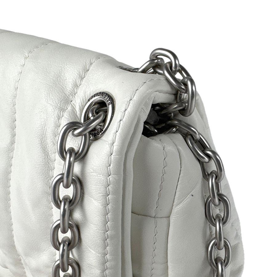 BALENCIAGA（バレンシアガ） ショルダーバッグ モナコ レザー ホワイト