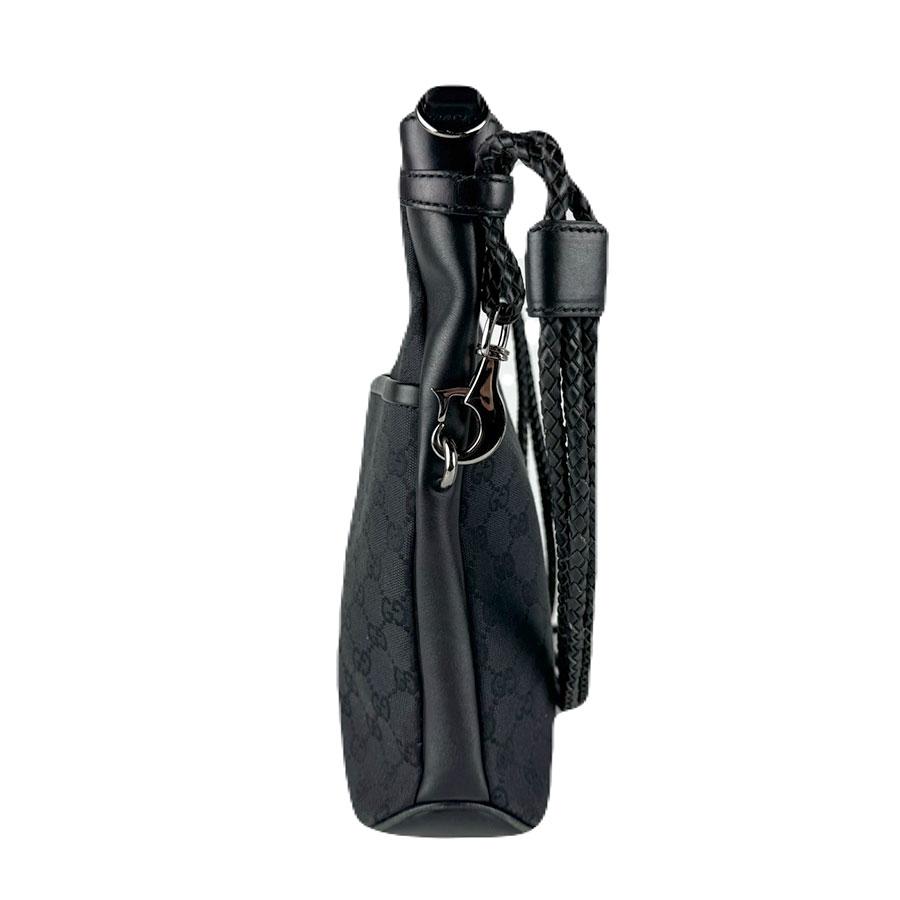 【✨美品✨】グッチ ショルダーバッグ 斜め掛け GGキャンバス ブラック GUCCI（グッチ） ショルダーバッグ GGキャンバス/レザー ブラック