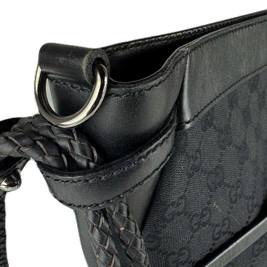 GUCCI（グッチ） ショルダーバッグ GGキャンバス/レザー ブラック