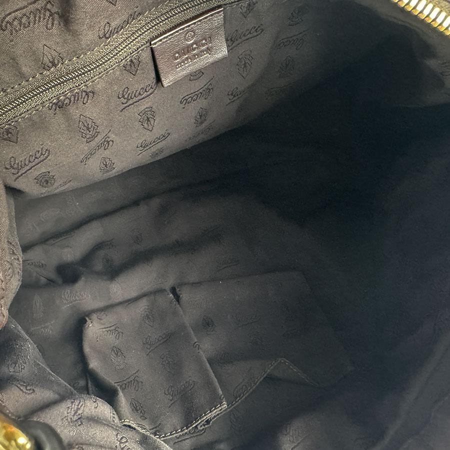 GUCCI（グッチ） ショルダーバッグ グッチシマ レザー ダークブラウン