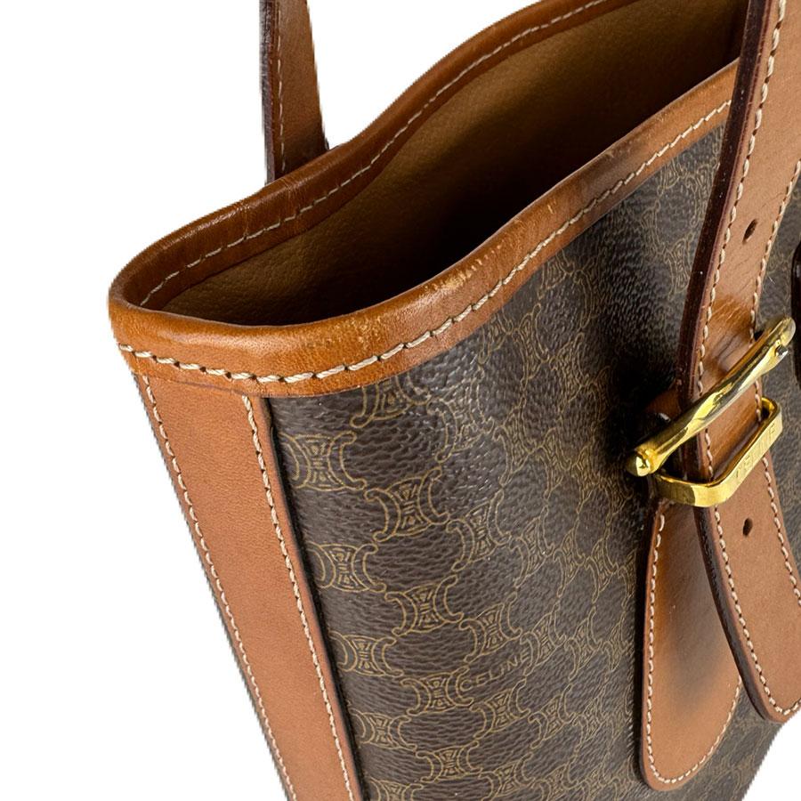 CELINE（セリーヌ） ショルダーバッグ マカダム PVC/レザー ブラウン