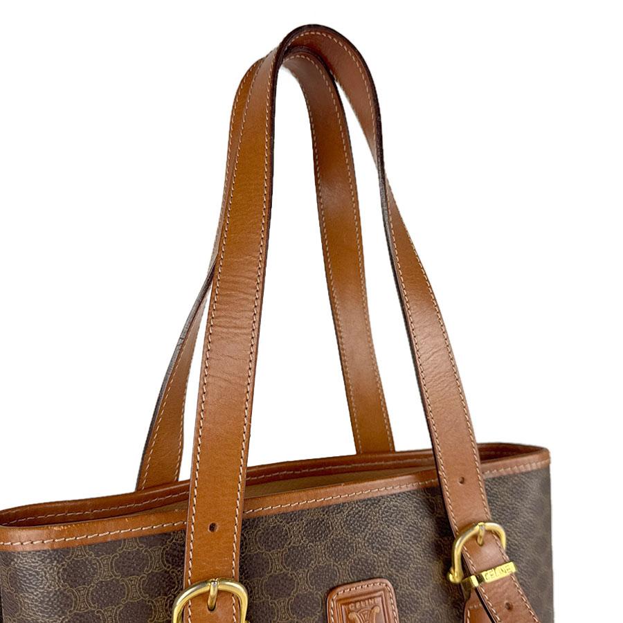 CELINE（セリーヌ） ショルダーバッグ マカダム PVC/レザー ブラウン