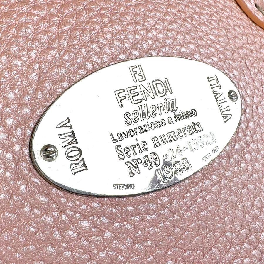 FENDI（フェンディ） ハンドバッグ レザー メタリックピンク