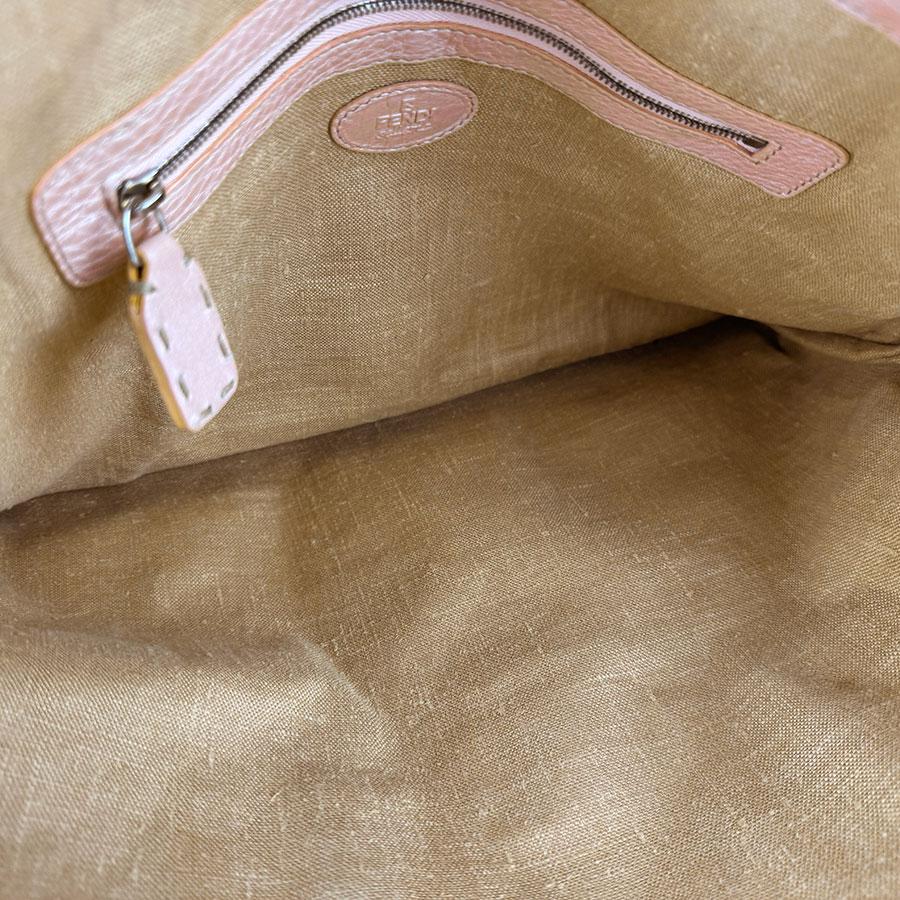 FENDI（フェンディ） ハンドバッグ レザー メタリックピンク