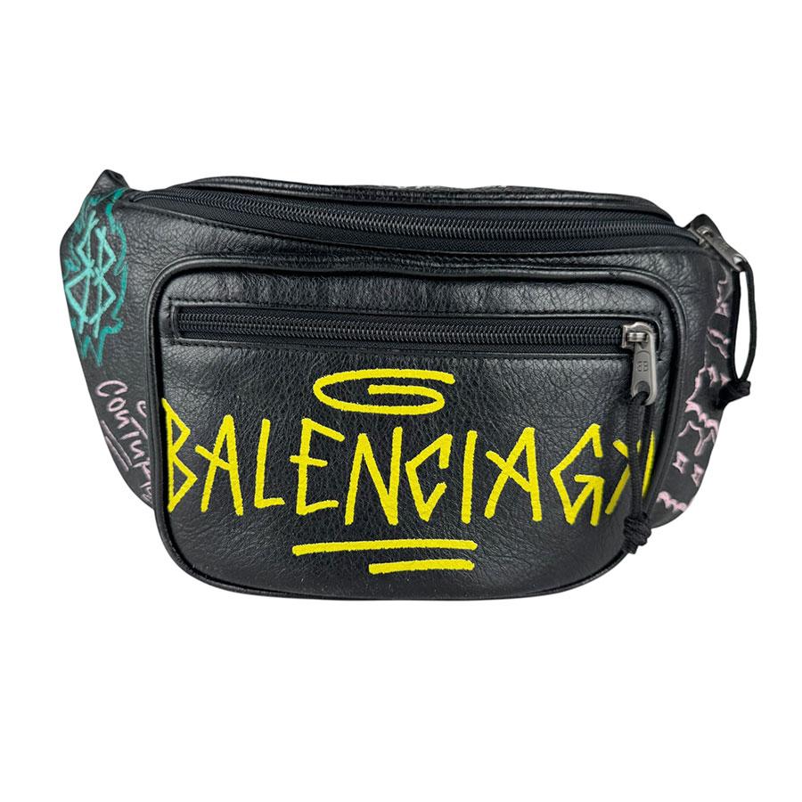 美品 バレンシアガ エクスプローラー ベルトバッグ ボディバッグ ブラック BALENCIAGA（バレンシアガ） ボディバッグ EXPLORER BELTPACK