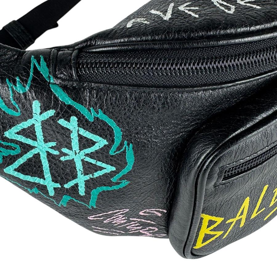 【美品】バレンシアガ SIGNATURE ベルトバッグ ウエストバッグ グレー BALENCIAGA（バレンシアガ） ウエストバッグ ボディバッグ