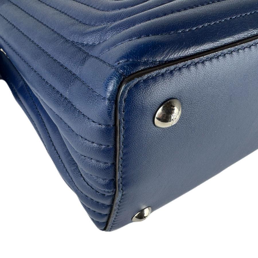 FENDI（フェンディ） ショルダーバッグ ドットコム レザー ネイビー