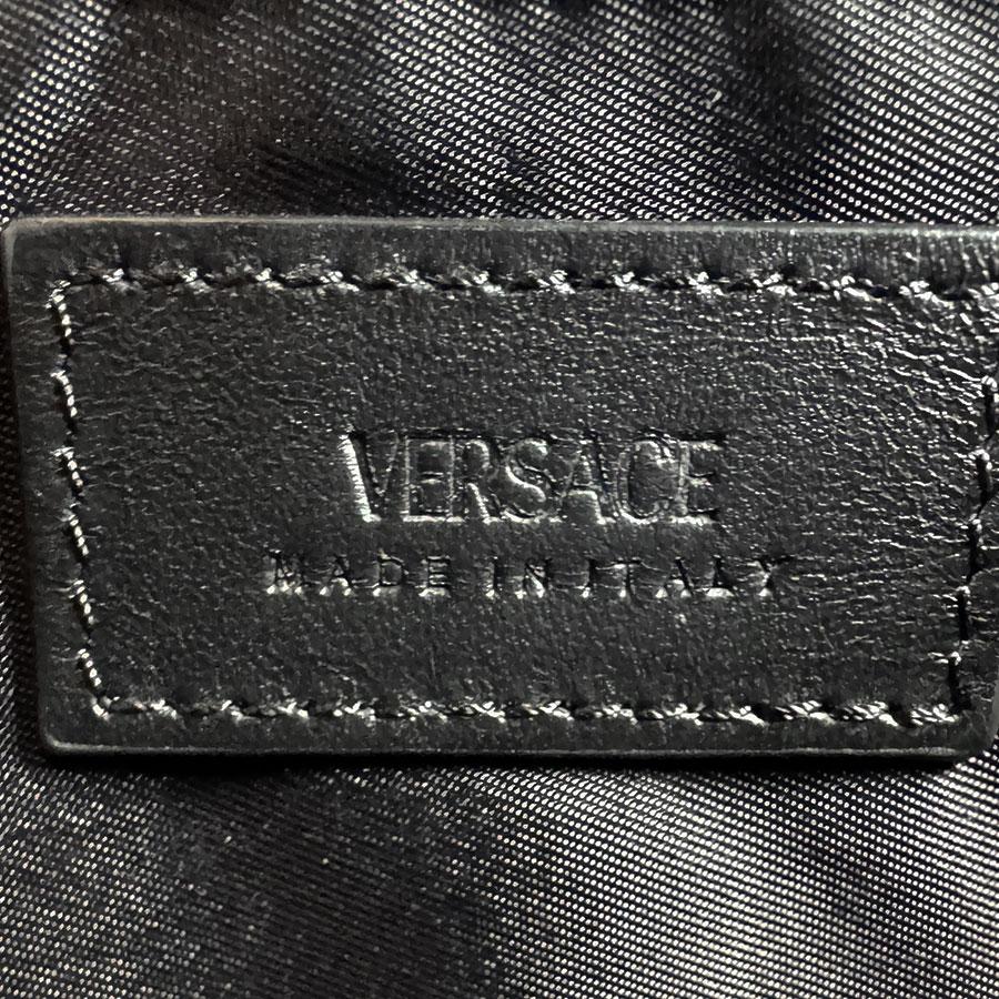 ヴェルサーチ VERSACE クラッチバッグ レザー ブラック : ブランド