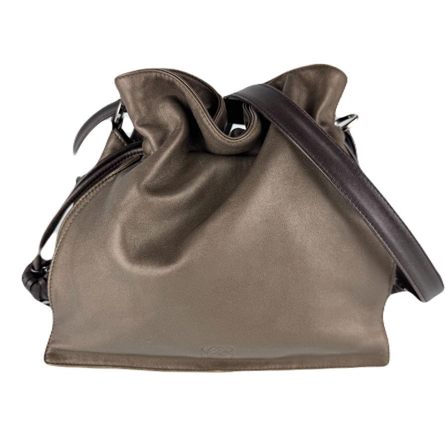 LOEWE レザー ショルダーバッグ LOEWE（ロエベ） ショルダーバッグ フラメンコ レザー メタリック