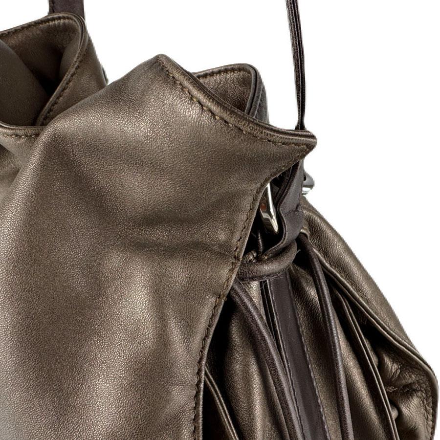 LOEWE レザー ショルダーバッグ LOEWE（ロエベ） ショルダーバッグ フラメンコ レザー メタリック