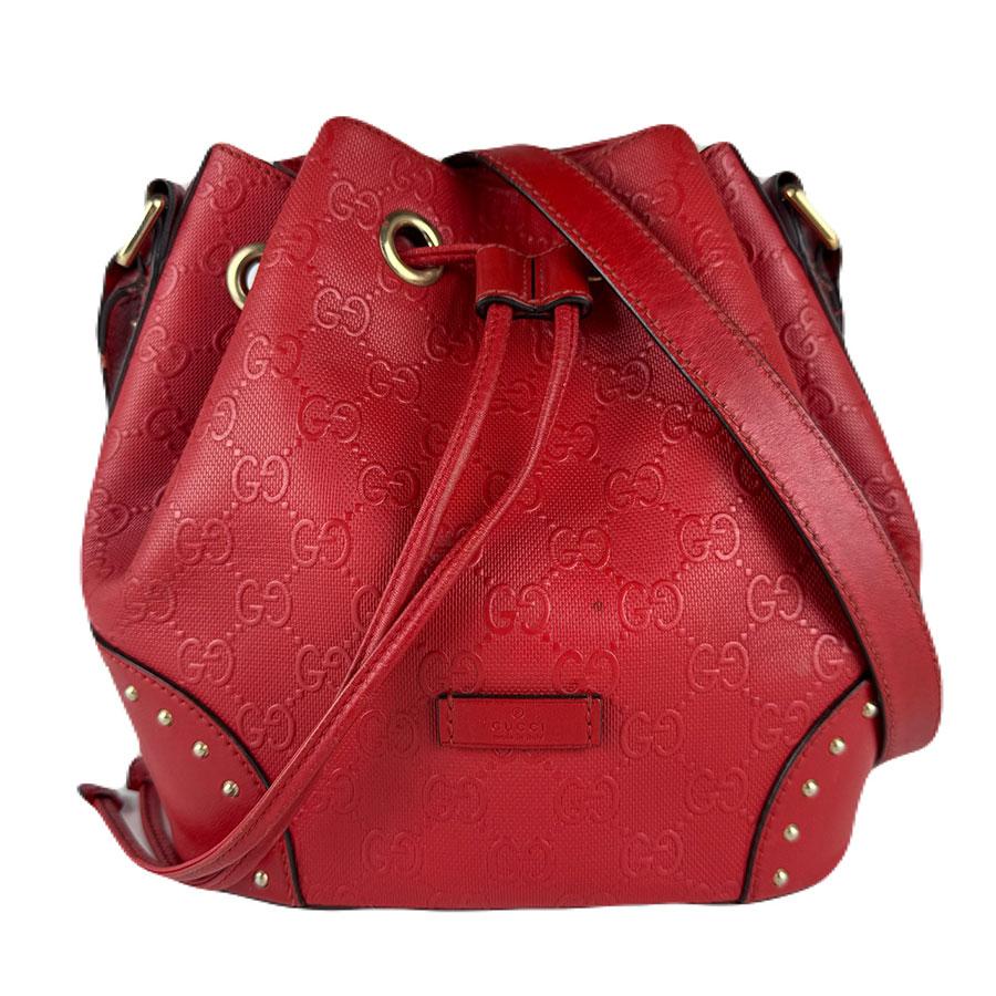 GUCCI（グッチ） ショルダーバッグ レザー レッド : ブランドバリュー