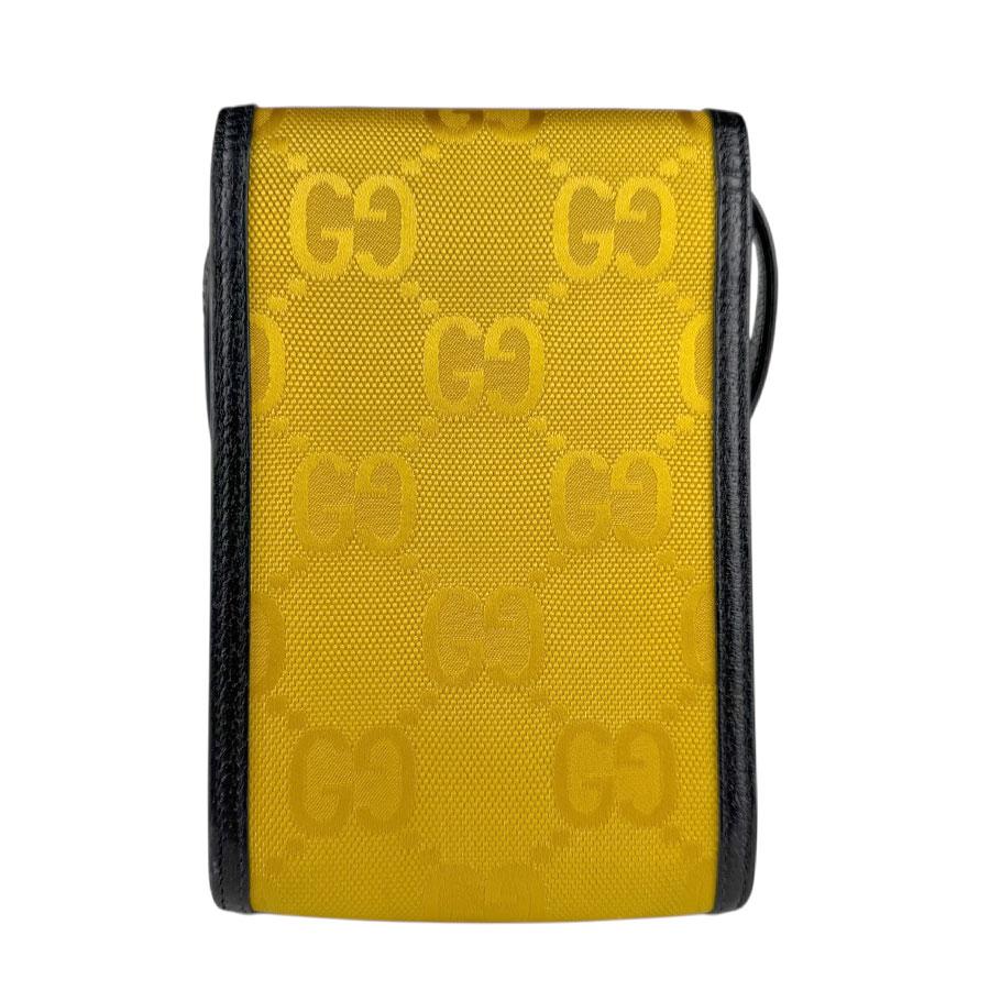 グッチ GUCCI ショルダーバッグ フォンポーチ オフ ザ グリッド ナイロン/レザー イエロー/ブラック ユニセックス 625599 送料無料【中古】 z9026 GUCCI（グッチ） ショルダーバッグ フォンポーチ オフ ザ グリッド