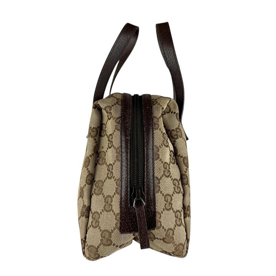 GUCCI（グッチ） ハンドバッグ GGキャンバス/レザー ブラウン