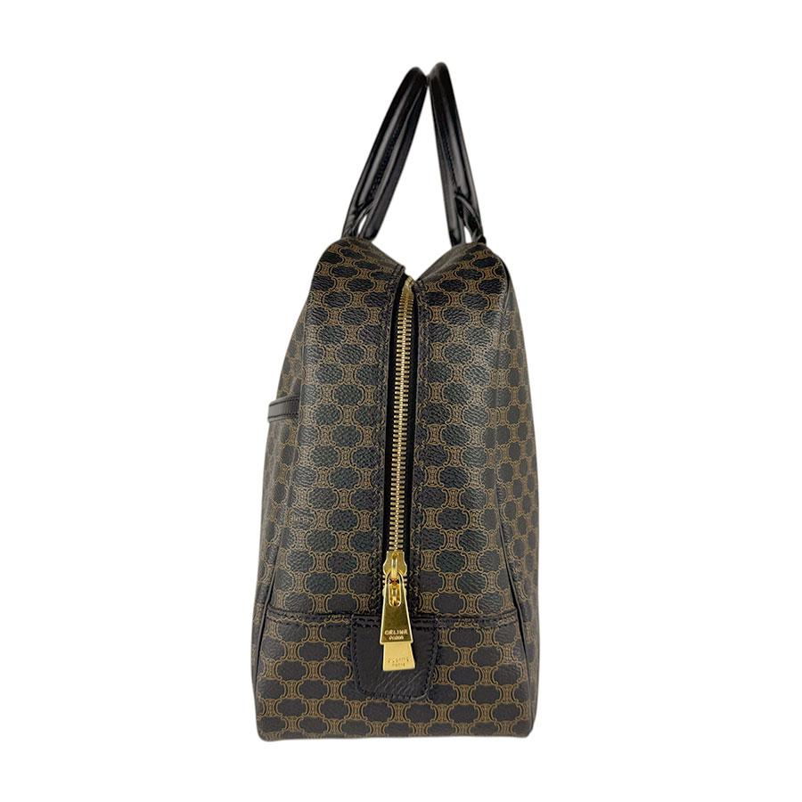 CELINE（セリーヌ） ハンドバッグ マカダム PVC/レザー ブラウン