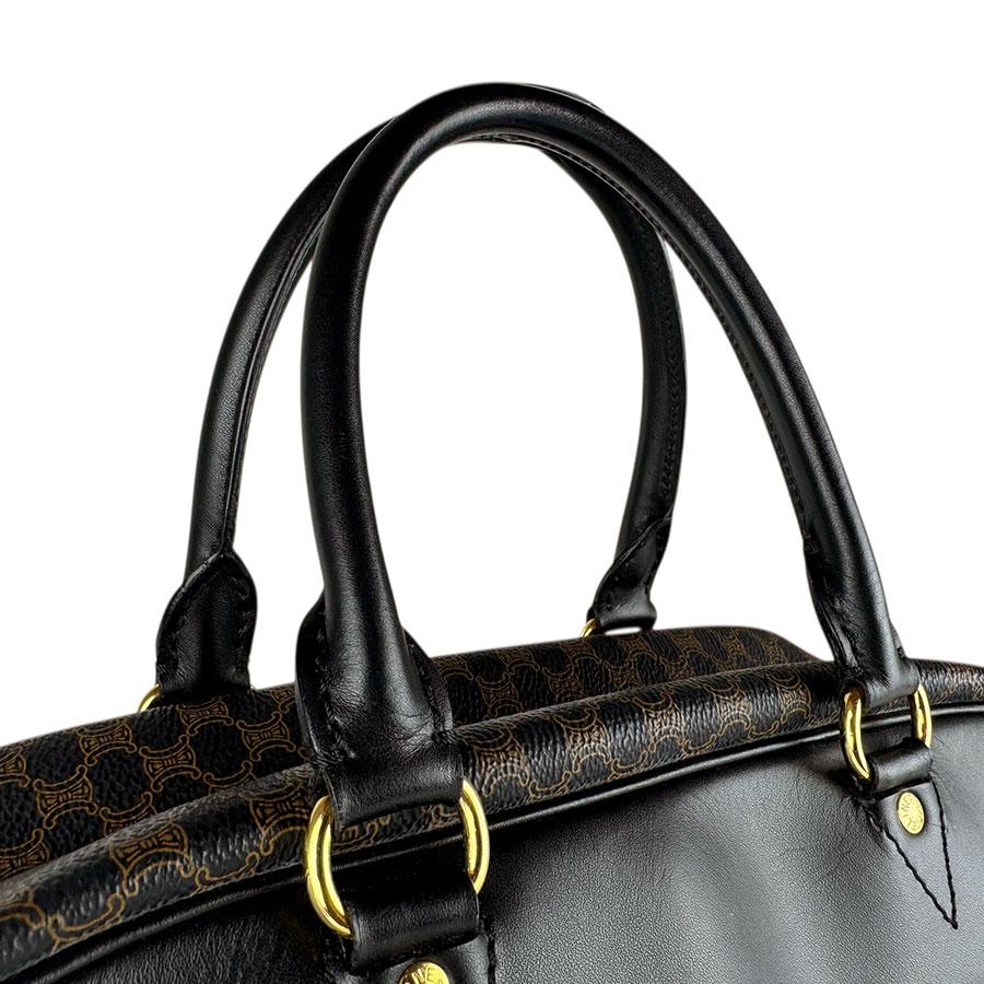 CELINE（セリーヌ） ハンドバッグ マカダム PVC/レザー ブラウン